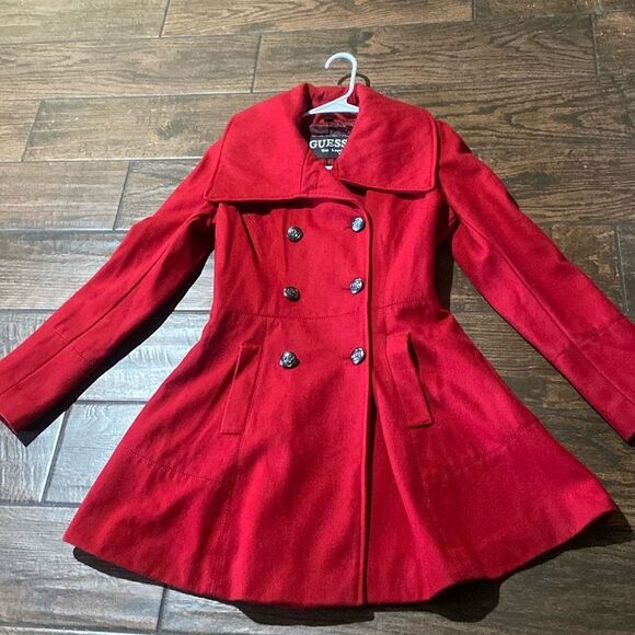 Guess Los Angeles Wool Coat Jacket Size SP - Picture 1 of 16